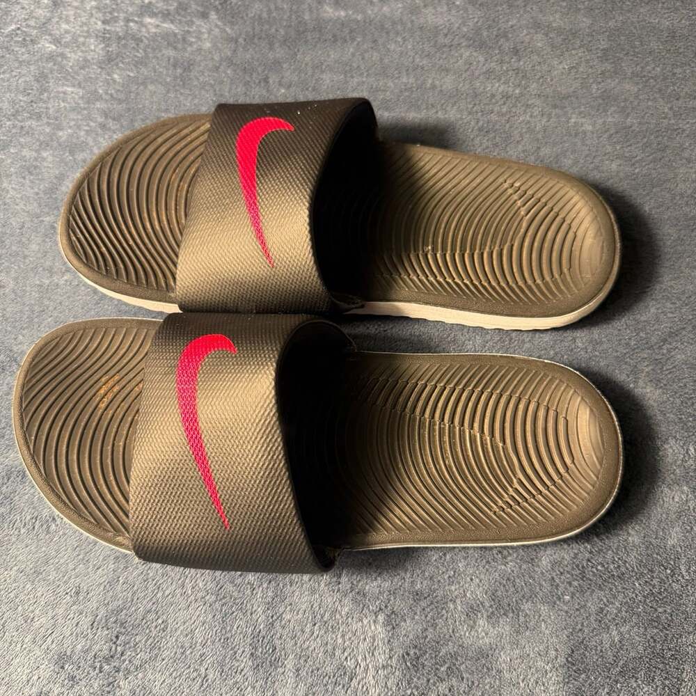 Nike Kawa Slide Sandals Black Pink